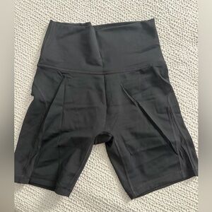 Aerie Black High-Rise Bike Shorts